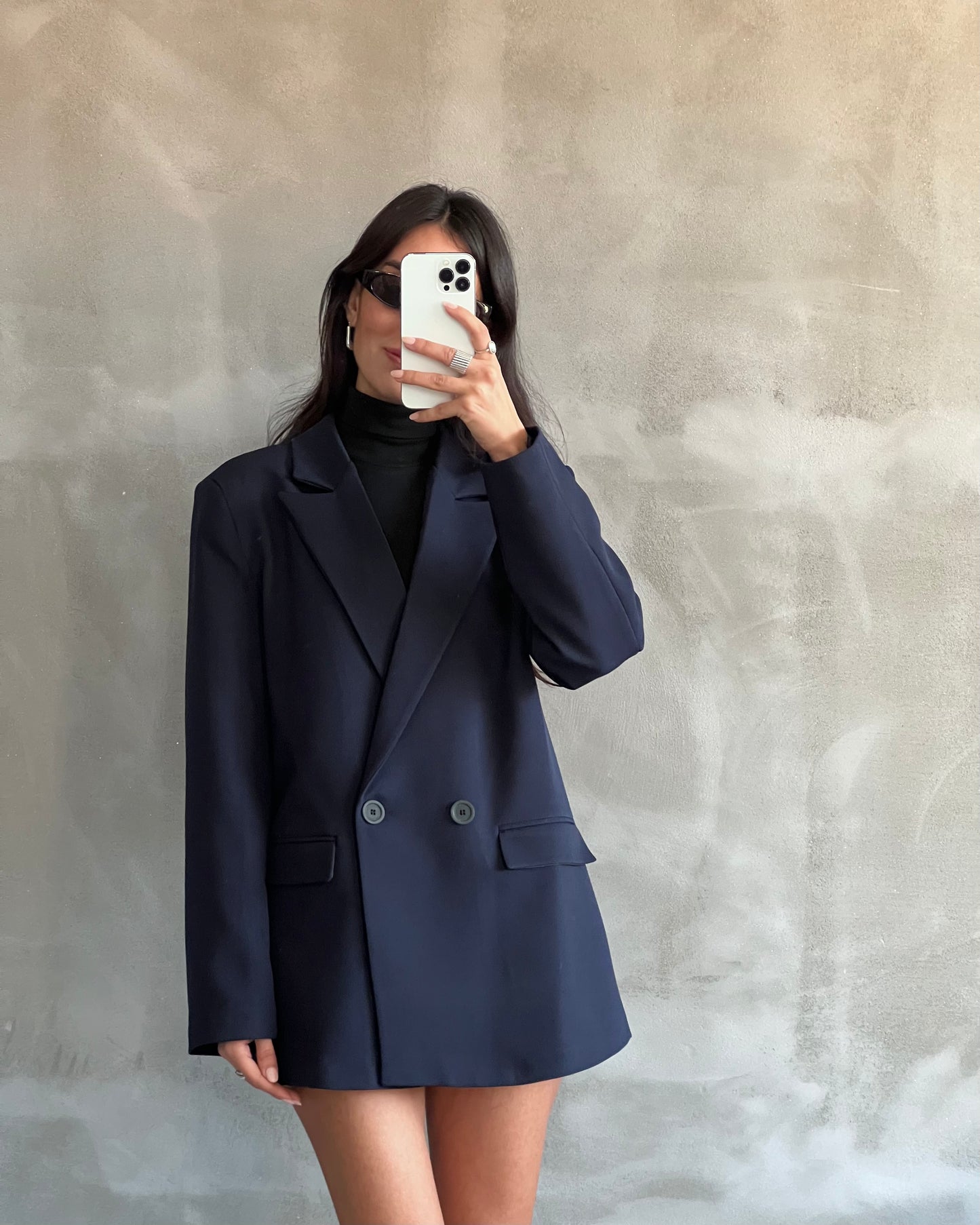 Poliviskon Oversize Blazer Ceket